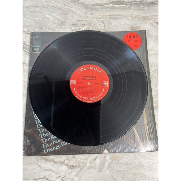 Johnny Cash Greatest Hits Volume 1 Original Vinyl LP Columbia - Picture 3 of 4